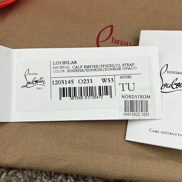 Christian Louboutin - Loubilab Spiked Leather Crossbody Bag - Sunrise Orange - Picture 5 of 7